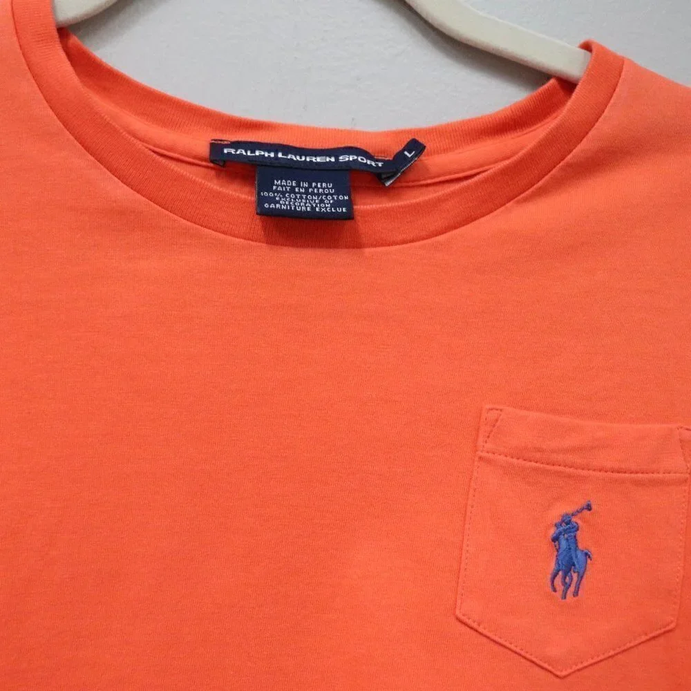 Ralph Lauren Sport Tee in Orange Size L